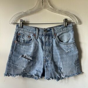 Levi’s  501 Ripped Jean Shorts